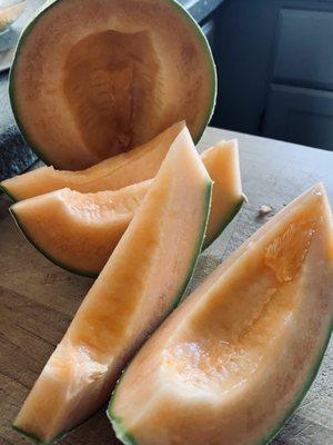 Very sweet cantaloupe!