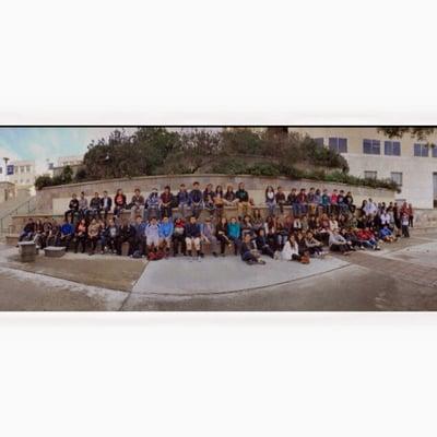 The first graduating class of the O'Farrell Charter High School. Class of 2016 on a college trip to CSUSM.