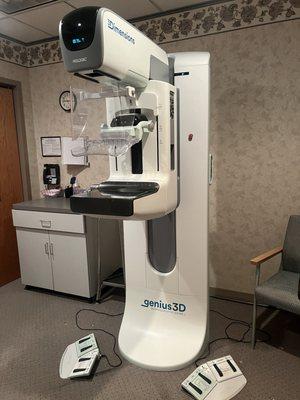 The mammogram screening machine