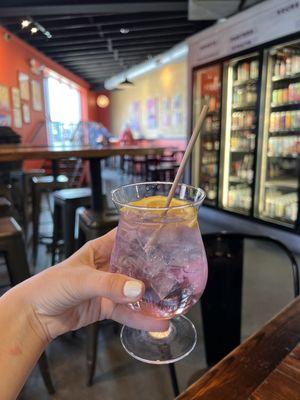 Lavender gin cocktail