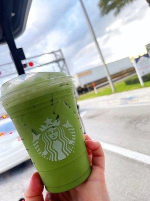 Iced Matcha Latte!