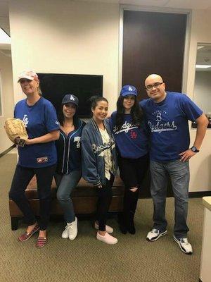 Exact Staff Woodland Hills Team - DODGER BLUE!