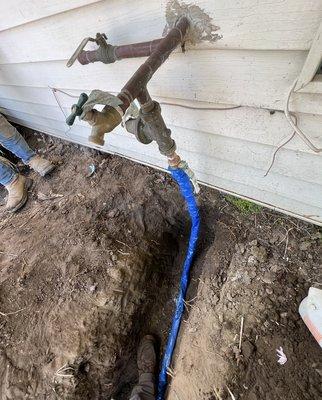 New 1" Water Mainline