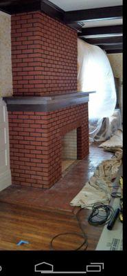 Masonry fireplace rebuild and restoration