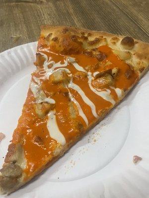 Buffalo pizza slice