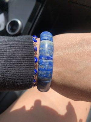 Blue lapis bracelet