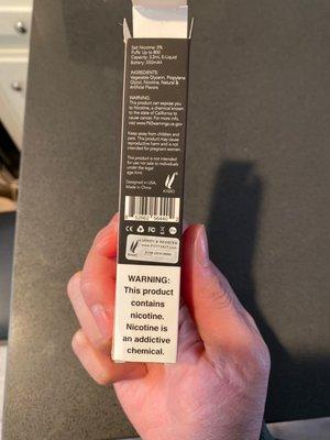 Fake packaging with counterfeit code