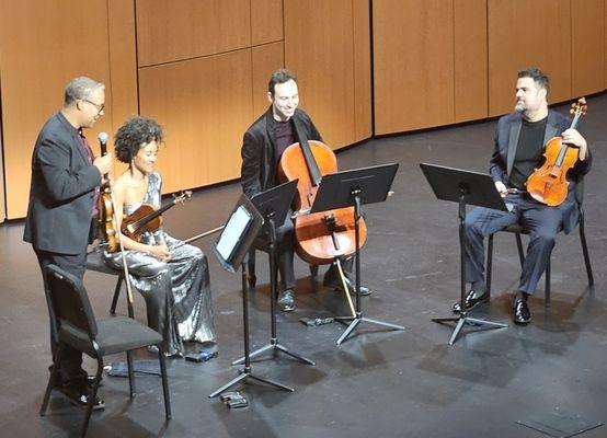 2/18/2024 - Harlem Quartet (who just won a Grammy) performance started with a stunning piece by Jessie Montgomery (2024 Grammy winner).