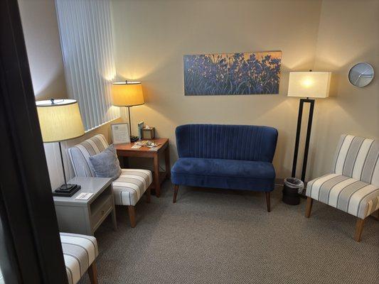 Comfortable and spacious waiting rooms.