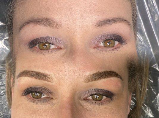 A beautiful set of brows done by Ashley Zumbrennen