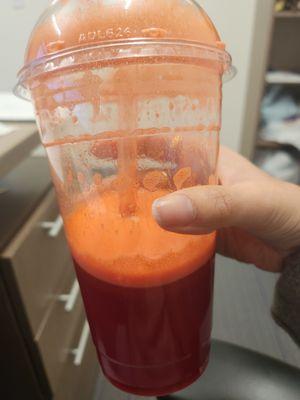 Beet ginger carrot large fresh juice