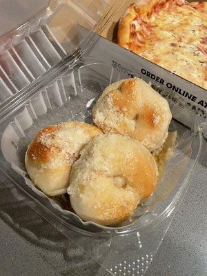 Garlic knots. Small order.