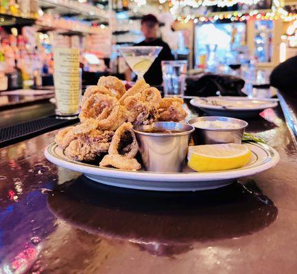 Crispy Calamari with Spicy Marinara & Tartar Sauce