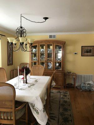 Restored dining room