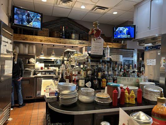 Kitchen serving area