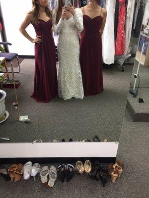 Two of my bridesmaids also had their dresses altered with mine