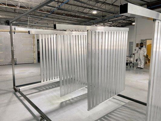 Large Metal Fence Powder Coating in Miami, Fl