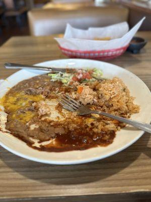 Cheese enchiladas.