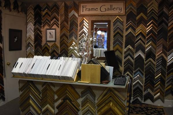 A front view of our wonderful framing gallery.