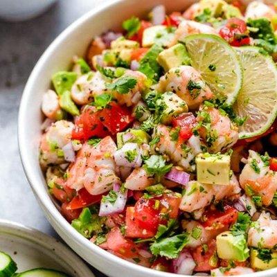 Jumbo shrimp salad