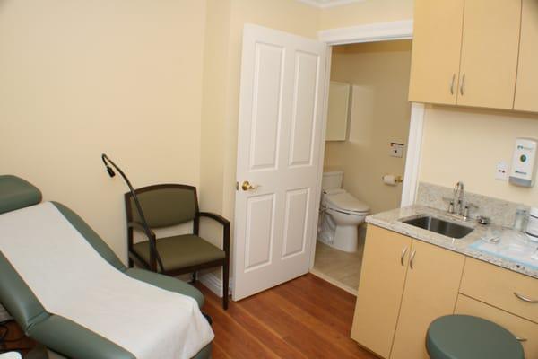 This is one of our four Exam Rooms.