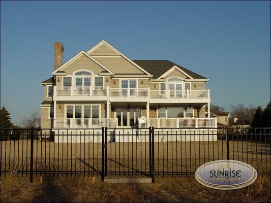 Aluminum Estate Fence installed in Moriches, NY