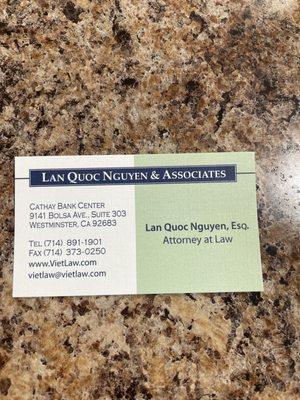 Law Firm of Lan Quoc Nguyen & Associates