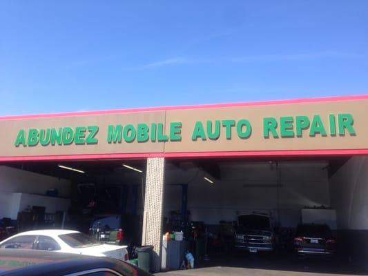 Abundez Auto Repair up close.