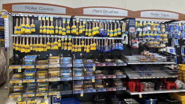 Paint brush area