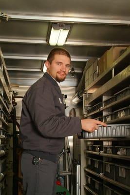 Our technicians arrive in a fully stocked truck, ready to start work immediately