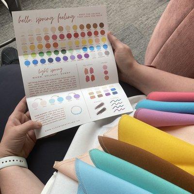 Our sister company, Flourish Styling Collective, offers color analysis within our building!