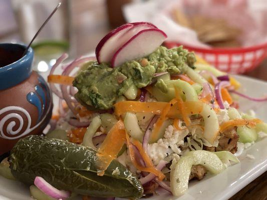 Chicken Tostada - Absolutely Delicious!