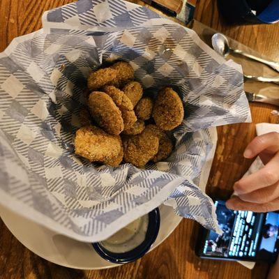 Fried Pickle Appetizer with Ranch Dip