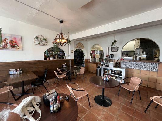 Dining room, view towards kitchen.