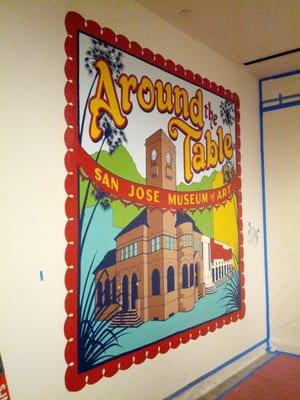 Mural for San Jose Museum of Art food exhibit, spring 2014