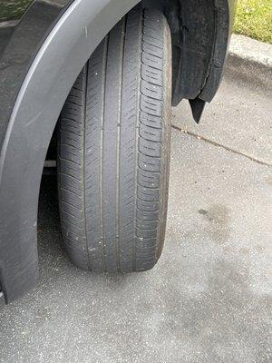 Bald tire