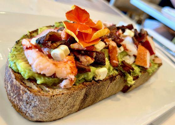 the lobster avocado toast