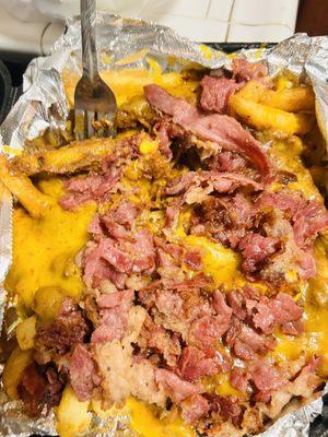 Chili cheese, pastrami, fries