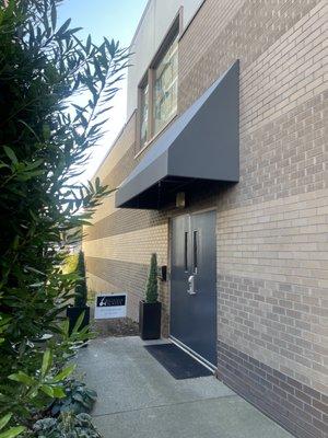 Entrance to the studio located in the SW Corner of the Overlake Urgent Care Clinic