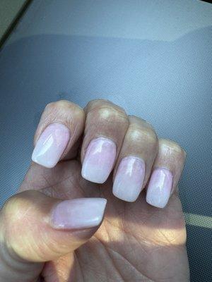 Ombré sns by Darlene always perfect! Thank you