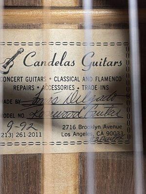 Candelas Guitars