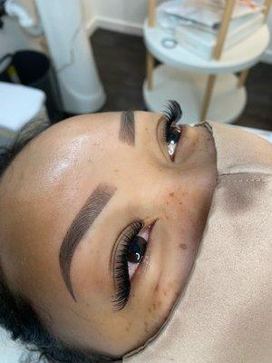 No filter. Volume lashes by Candace on our client since 2015, Shalene.