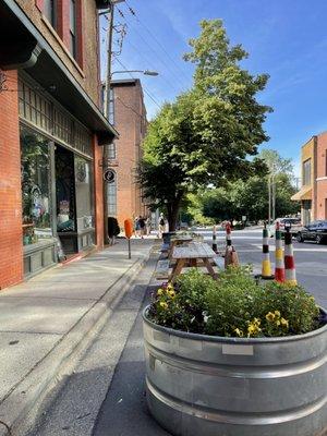 Front entrance sidewalk