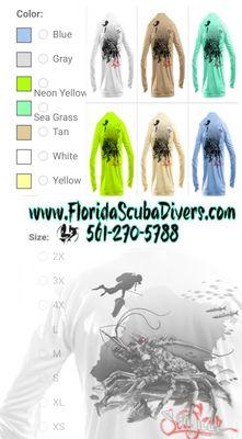 Shop owned by divers and operated by divers... Florida Scuba Divers has the coolest looking design of UV Protection Apparel!