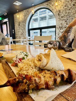 Chicken Souvlaki Meal