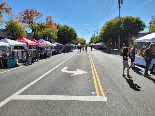 Downtown vendors, a little hot today (90)