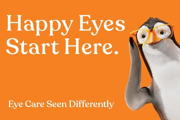 Stan the Penguin says, "Happy Eyes Start Here!" - Stanton Optical: Eye Care Seen Differently.