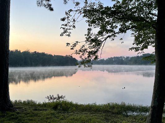 Sunrise over Hamburg Millpond.