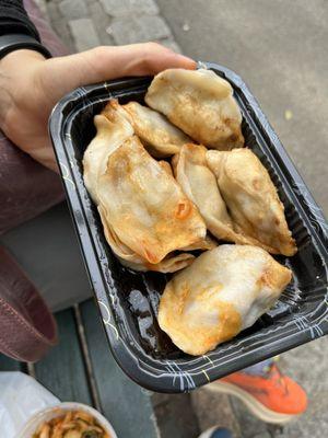 Pan fried pork dumplings