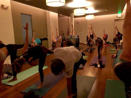 Vinyasa flow class